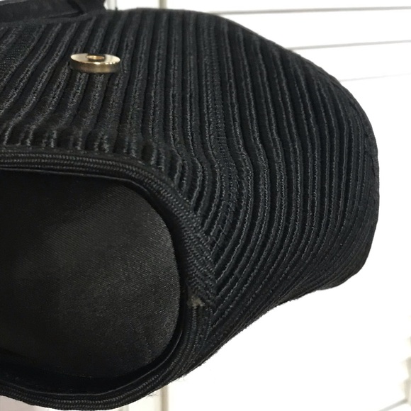 Vintage De Vecchi Black Fabric Handbag - Picture 6 of 7